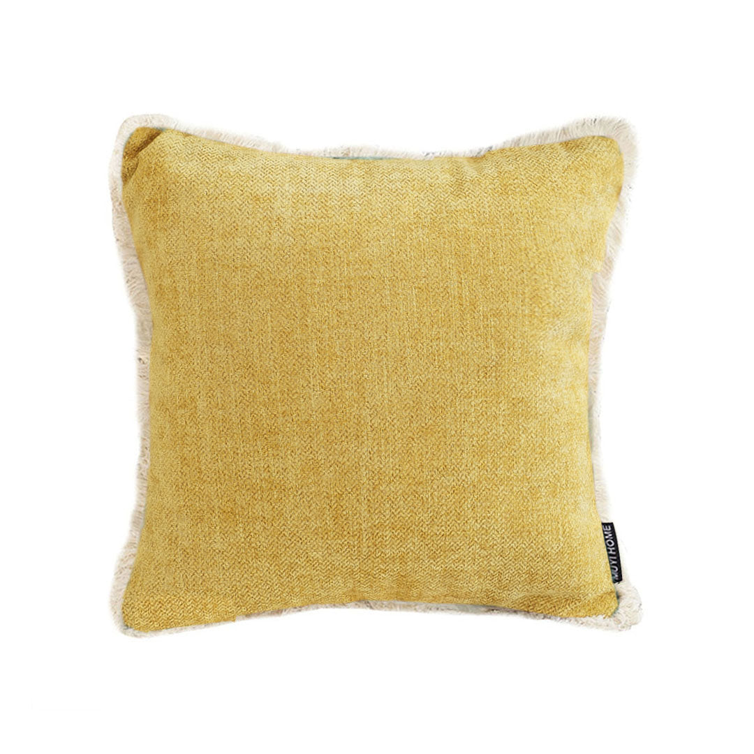 SOGA 45cm Mustard Yellow Pillowcase