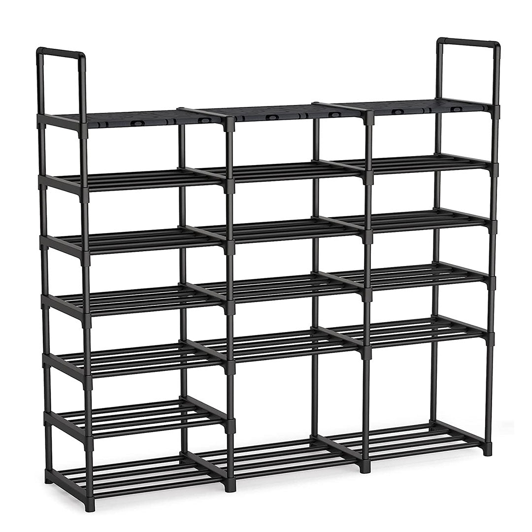 SOGA 19-Shelf Tier Shoe Storage Shelf Space-Saving Caddy Rack Organiser with Handle