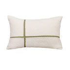 SOGA 30x50cm Cozy Chic Lumbar Pillowcase with Modern Green Stripe