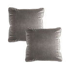 SOGA 2X 45cm Dove Gray Velvet Pillowcase – Luxurious Soft Cushion Covers for Modern Home Décor