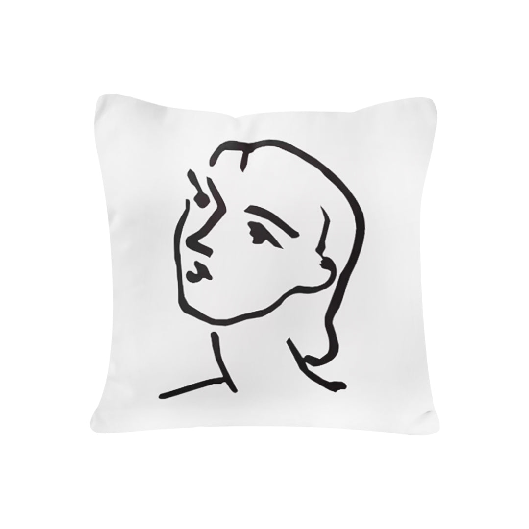 SOGA 45cm Abstract Portrait Pillowcase