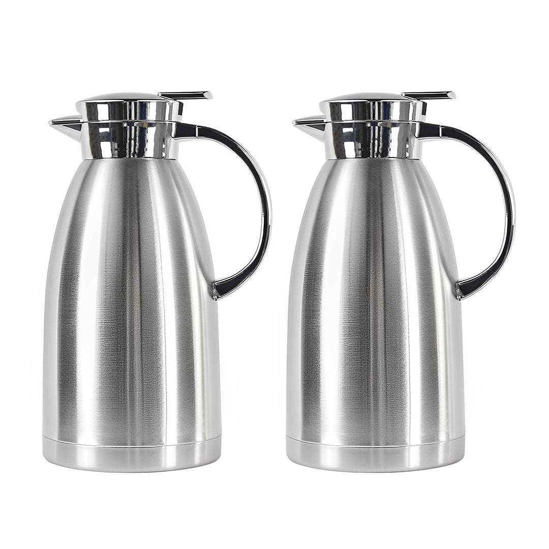 SOGA 2X 1.8L Stainless Steel Insulated Vacuum Flask Coffee Water Jug Thermal