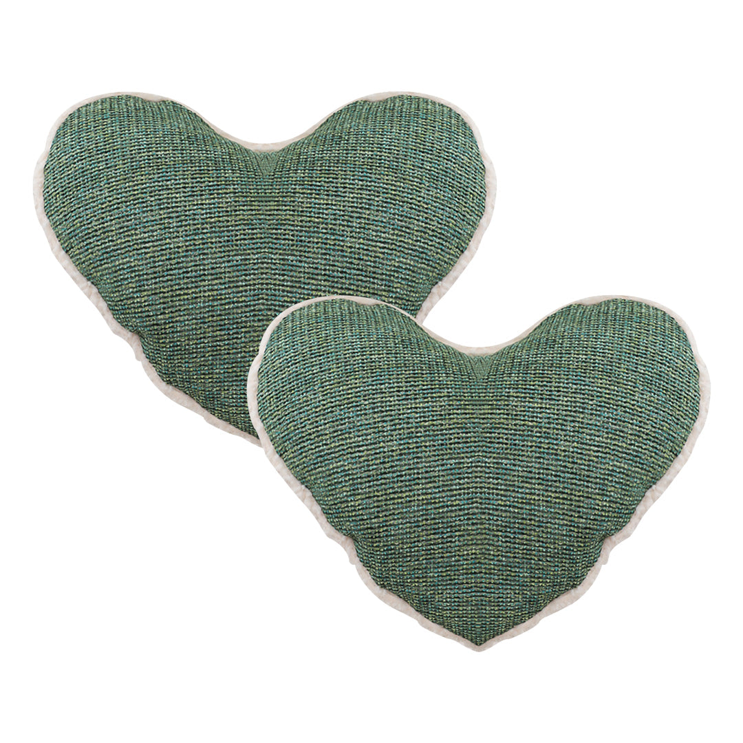 SOGA 2X 42x32cm Cozy Heart-Shaped Woven Pillowcase