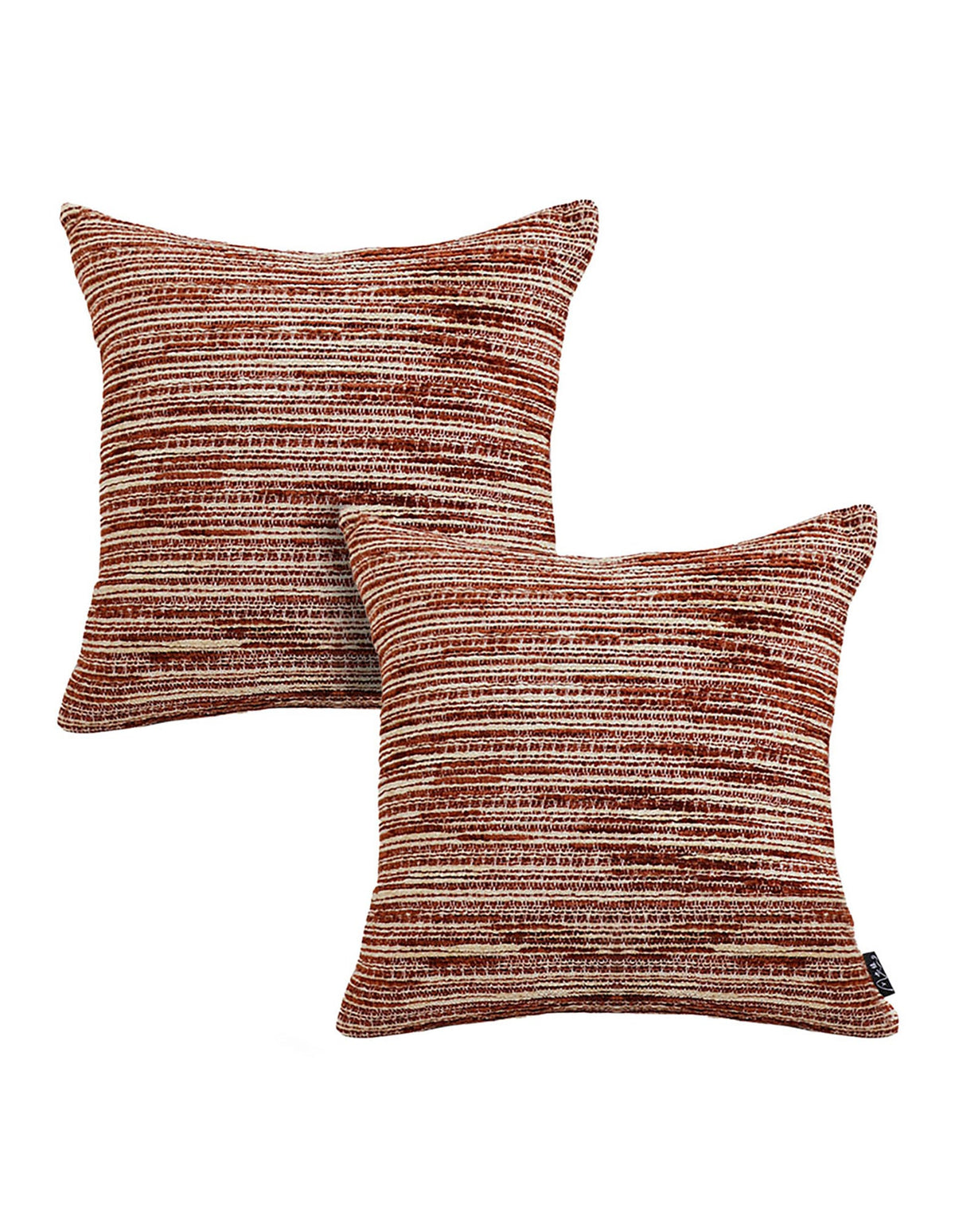 SOGA 2X 45cm Rust-Toned Woven Pillowcase