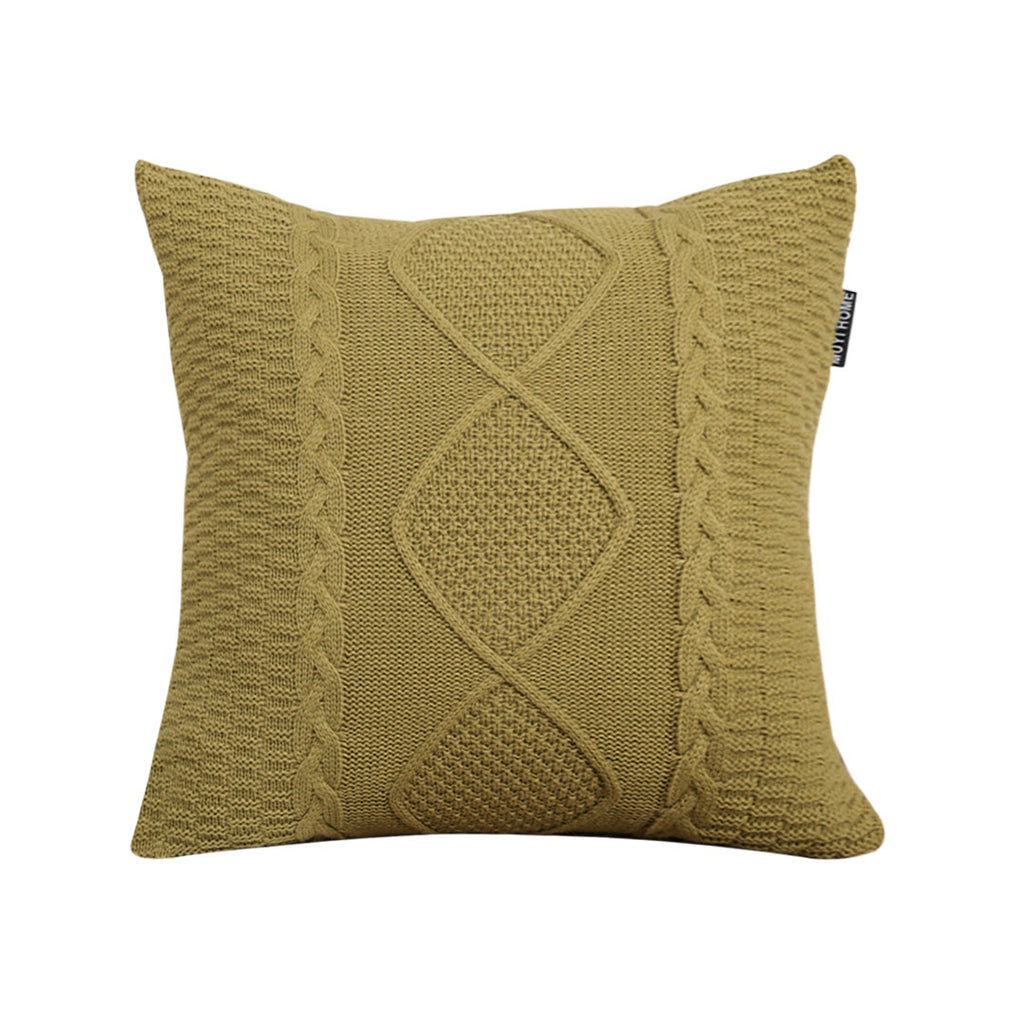 SOGA 45cm Retro Twisted Vine Rhombus Pillowcase