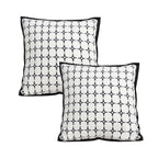 SOGA 2X 45cm Nordic square Shape Monochrome Pattern Pillowcase