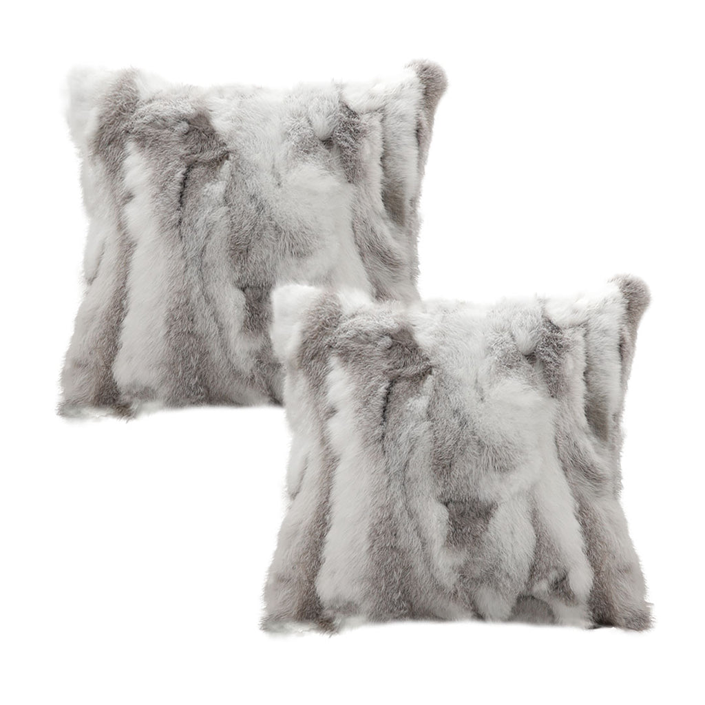 SOGA 2X 45cm Premium White Faux Fur Pillowcase