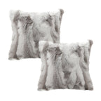 SOGA 2X 45cm Premium White Faux Fur Pillowcase