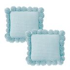 SOGA 2X 45cm Light Blue Ribbed Pillow Covers with Pom Poms, written in the same elegant, keyword-rich, and Shopify-ready format 👇