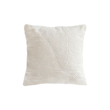 SOGA 45cm Beige Internet Celebrity 3D Arched Raised Pattern Pillowcase