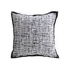 SOGA 45cm Abstract Grid Monochrome Pillowcase