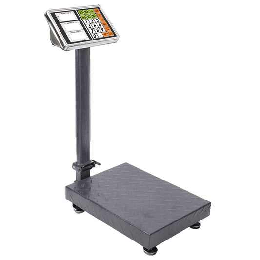 SOGA 150kg Electronic Digital Platform Scale Computing Shop Postal Weight Black