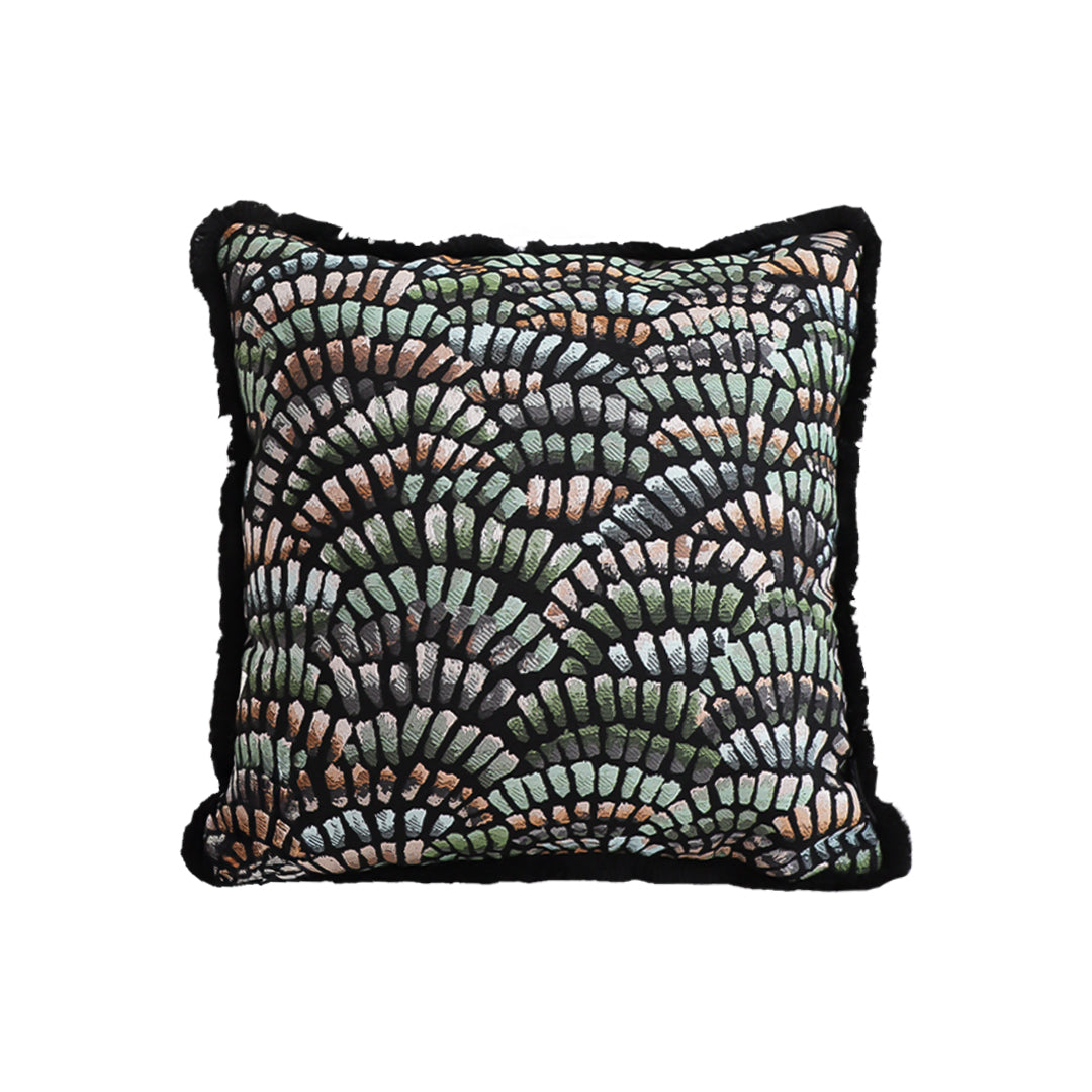 SOGA 45cm Regal Peacock Jacquard Pillow Cover