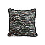 SOGA 45cm Regal Peacock Jacquard Pillow Cover