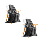SOGA 2X Throw Blanket Warm Cozy Double Sided Thick Flannel Coverlet Fleece Bed Sofa Comforter