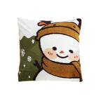 SOGA 45cm Festive Snowman Christmas Decorative Pillowcase