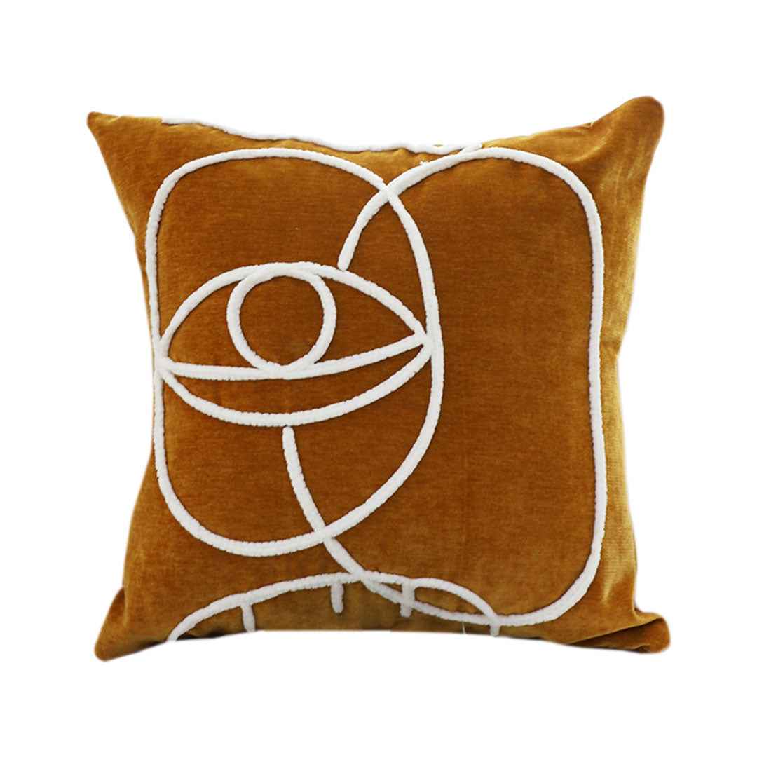 SOGA 45cm Geometric Circle Harmony Pillowcase