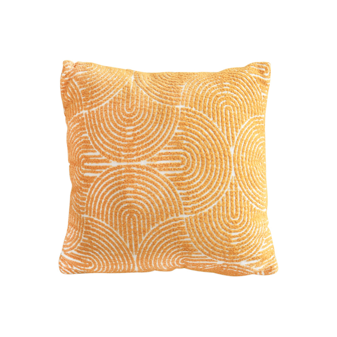 SOGA 45cm Mustard Yellow Geometric Pillowcase