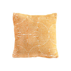 SOGA 45cm Mustard Yellow Geometric Pillowcase
