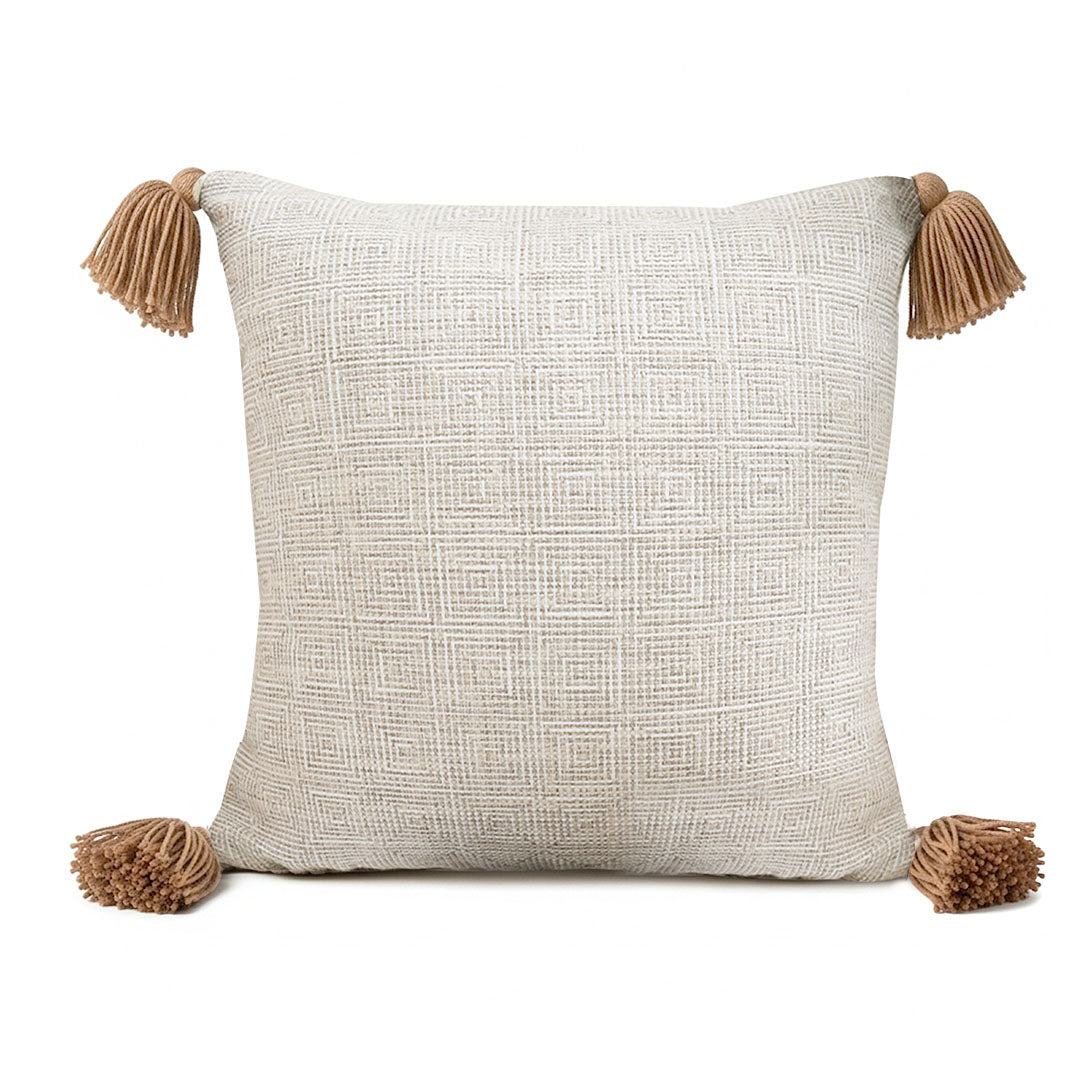 SOGA 45cm Natural Linen Texture Pillowcase