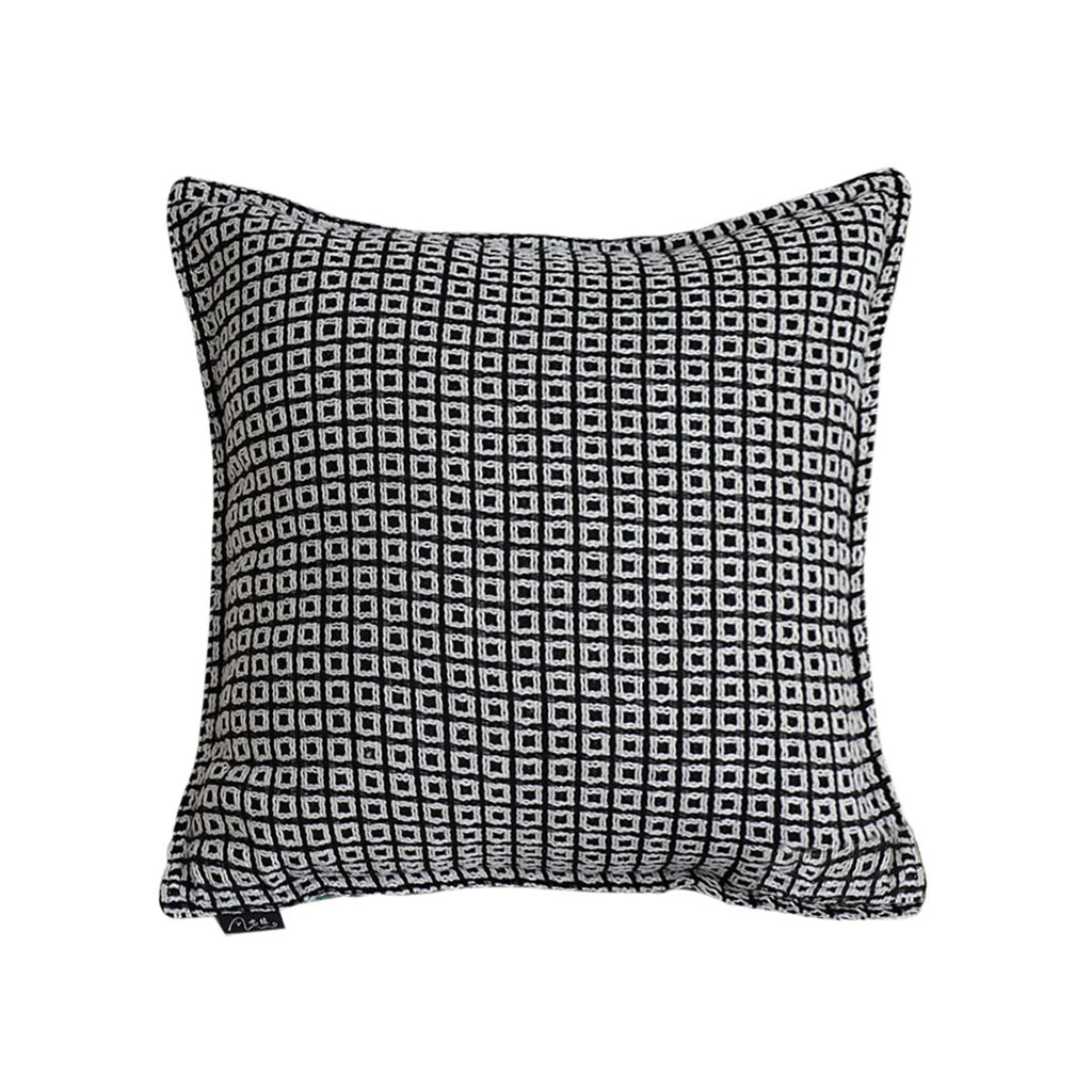 SOGA 45cm Monochrome Black & White Decorative Polyester Pillowcase