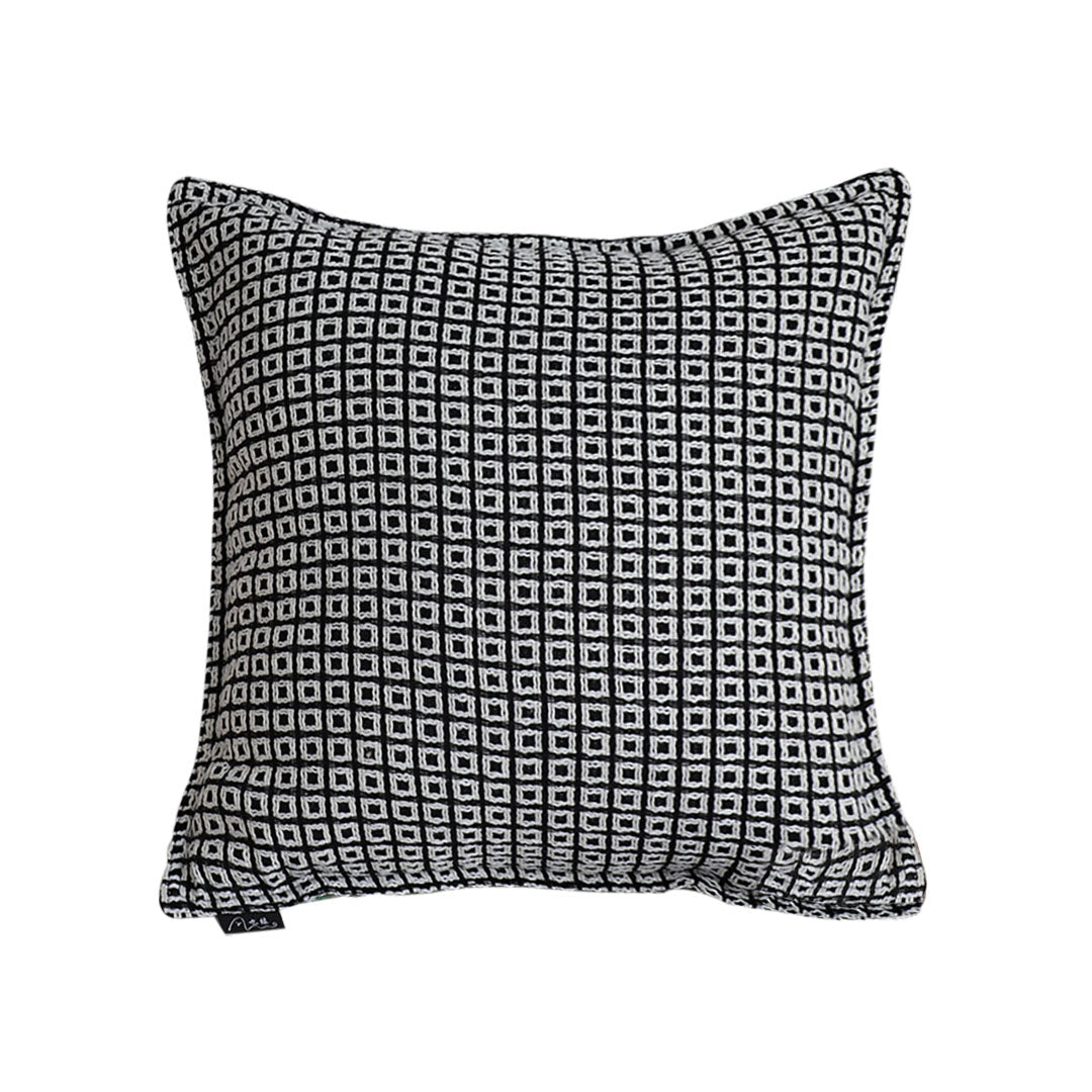 SOGA 45cm Monochrome Black & White Decorative Polyester Pillowcase
