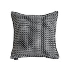 SOGA 45cm Monochrome Black & White Decorative Polyester Pillowcase