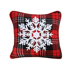 SOGA 45cm Holiday Snowflake Pillowcase