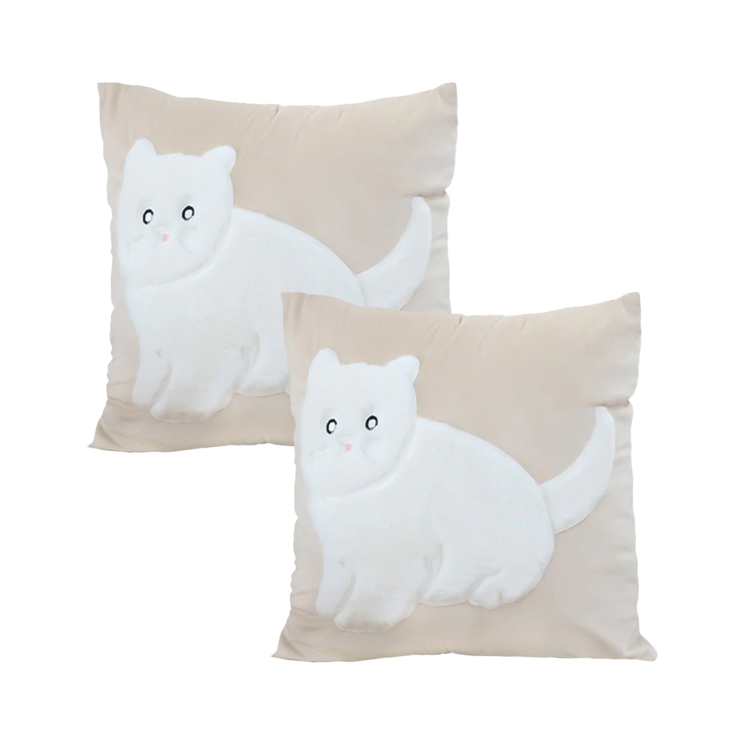 SOGA 2X 45cm Adorable Cat Silhouette Pillowcase