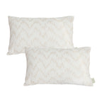 SOGA 2X 30x50cm Long rectangular Chevron Embroidered Lumbar Cushion Cover