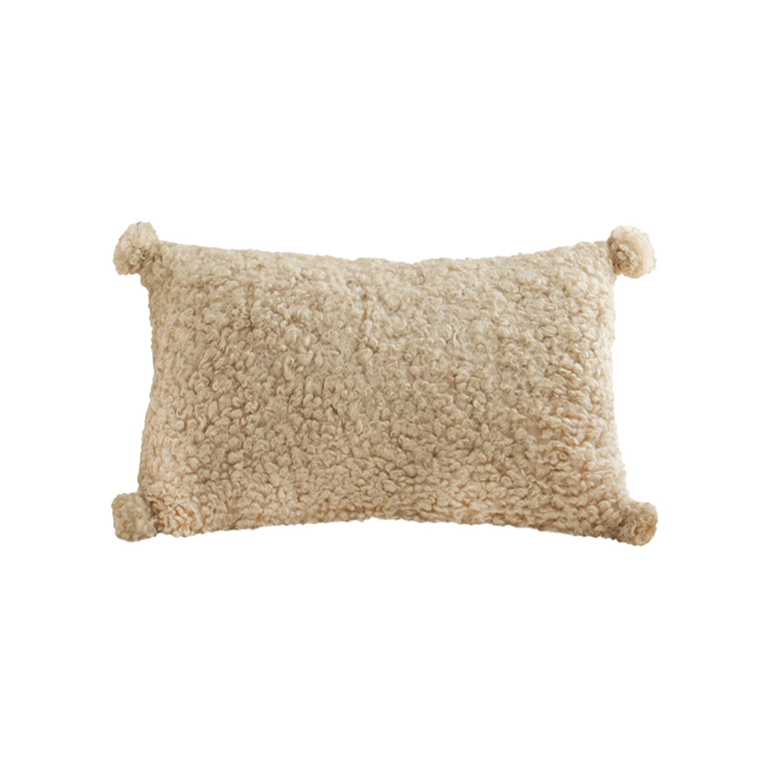SOGA 30x50cm Caramel Bouclé Luxury Pillowcase