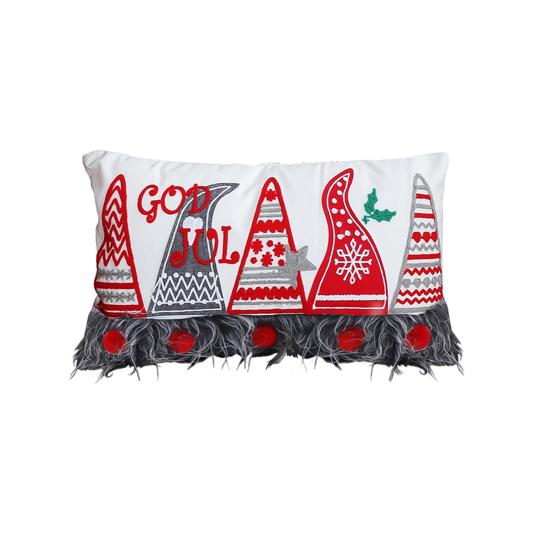 SOGA 30x50cm White Christmas Rectangular Pillowcase with design