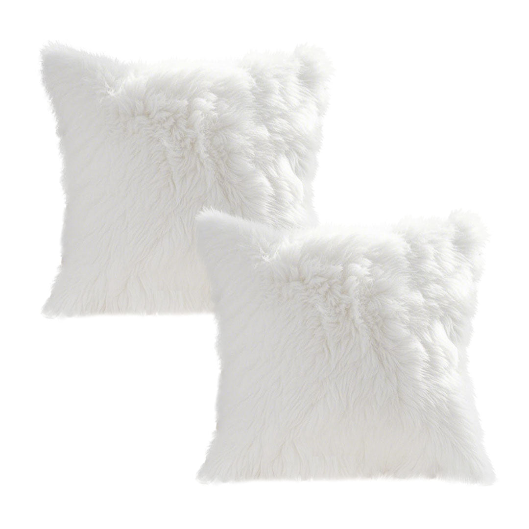 SOGA 2X 45cm Pure White Textured Pillowcase