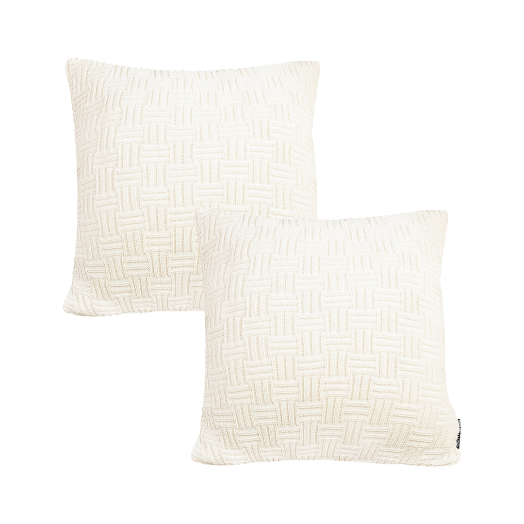 SOGA 2X 45cm Pure White Serenity Soft & Stylish Accent Pillowcase