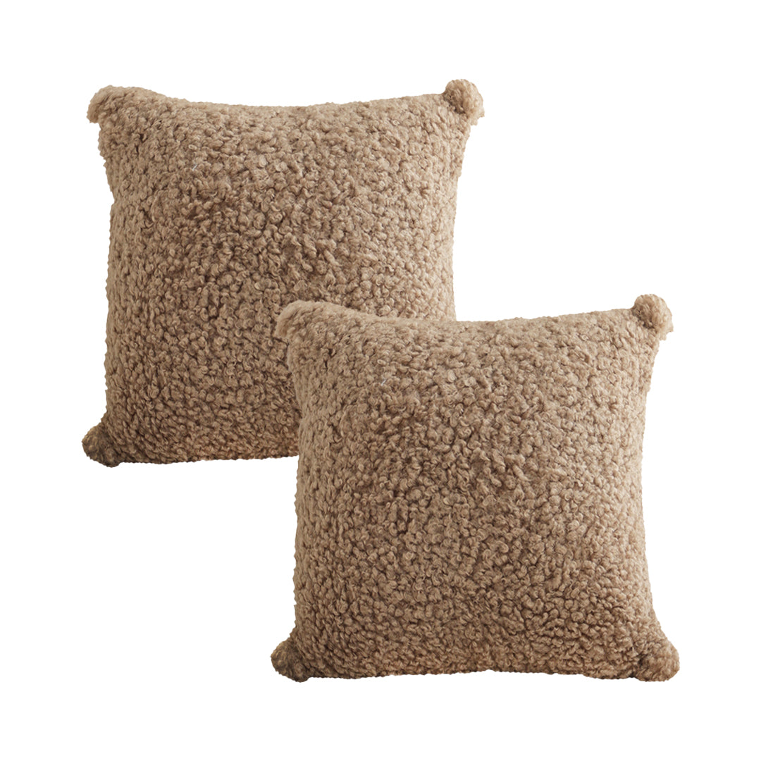 SOGA 2X 45cm Sage Green Textured Lumbar Pillow with Tassels