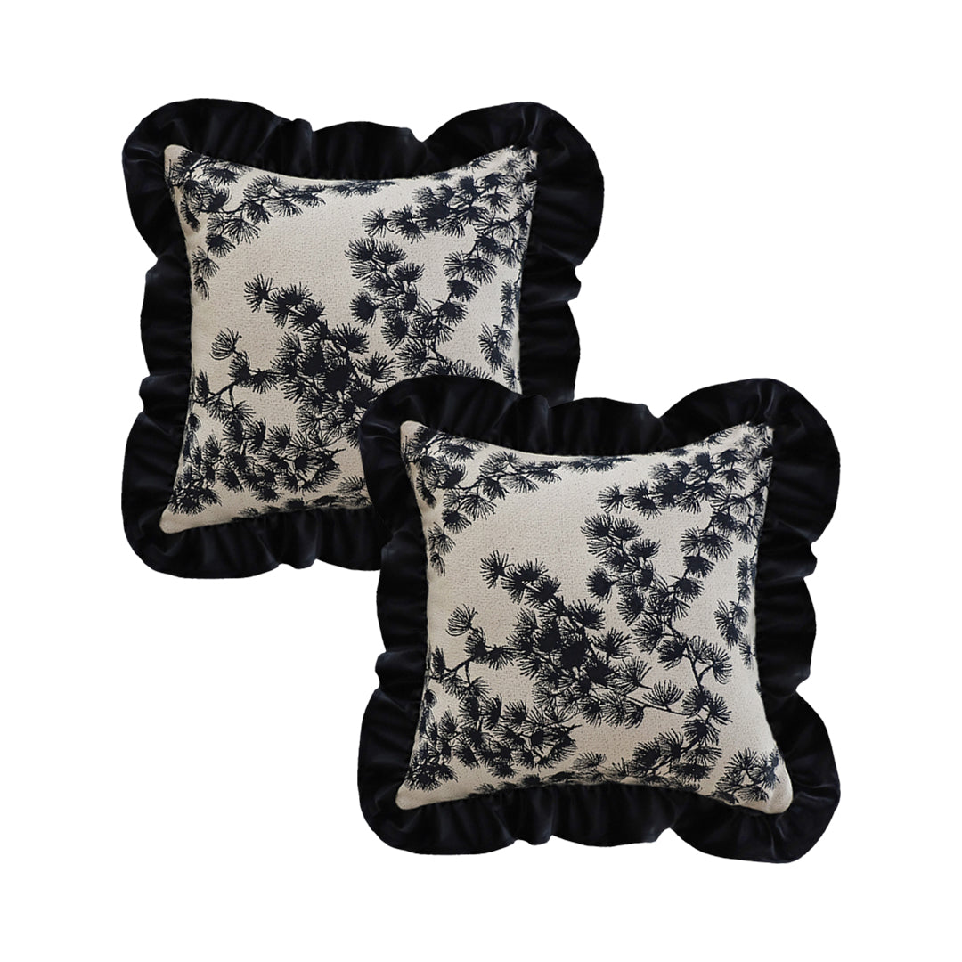 SOGA 2X 45cm Vintage Floral Decorative Pillow Cover