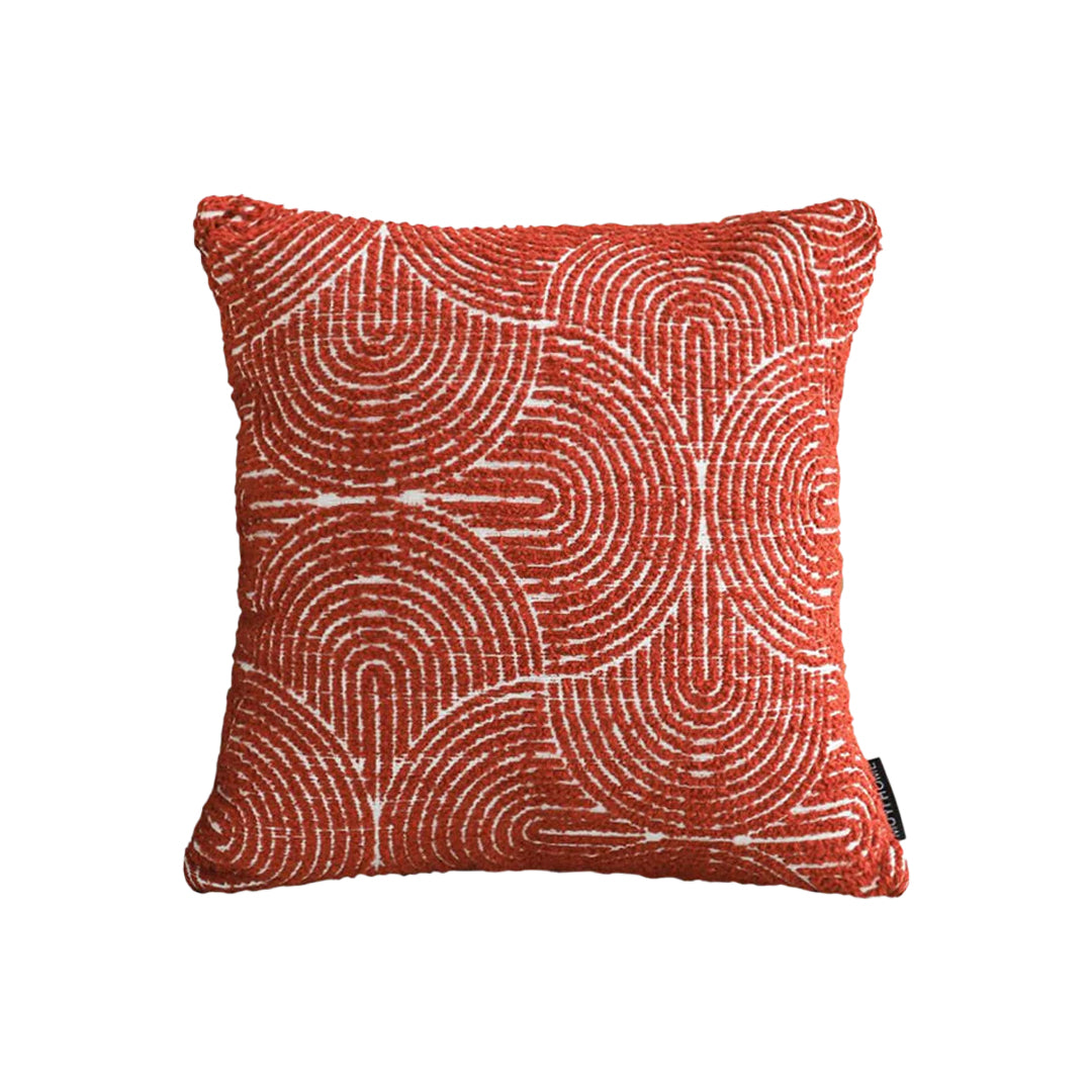 SOGA 30x50cm Cinnabar Burnt Orange Lumbar Pillowcase