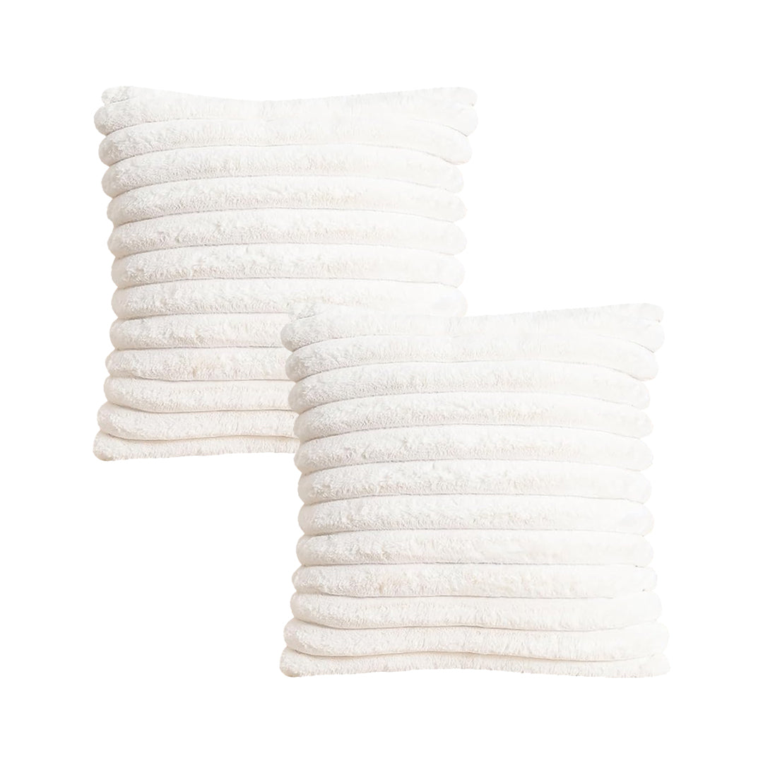 SOGA 2X 45cm Boho Cream Tassel Throw Pillow Cover