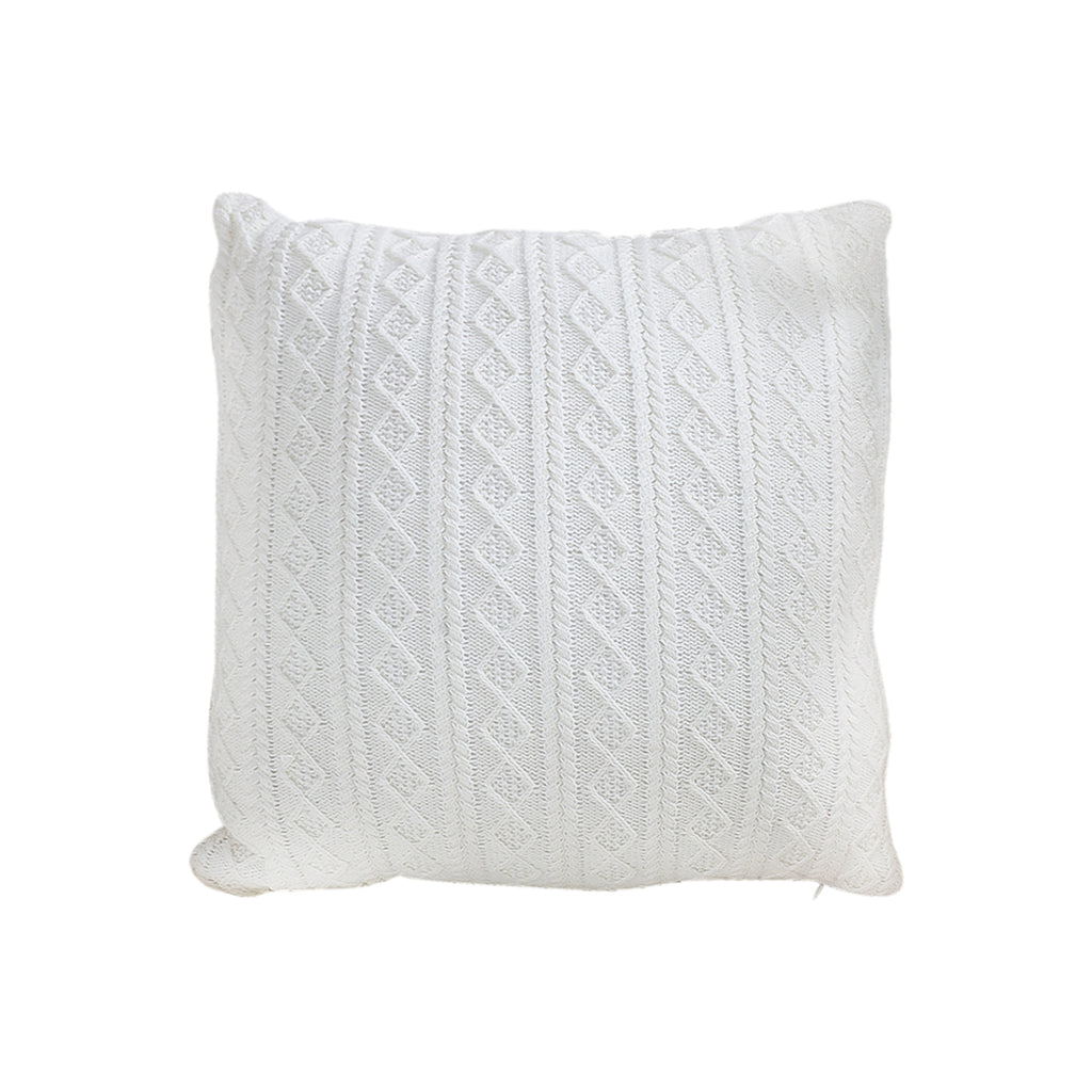 SOGA 45cm Cable Knit Pure Pillowcase
