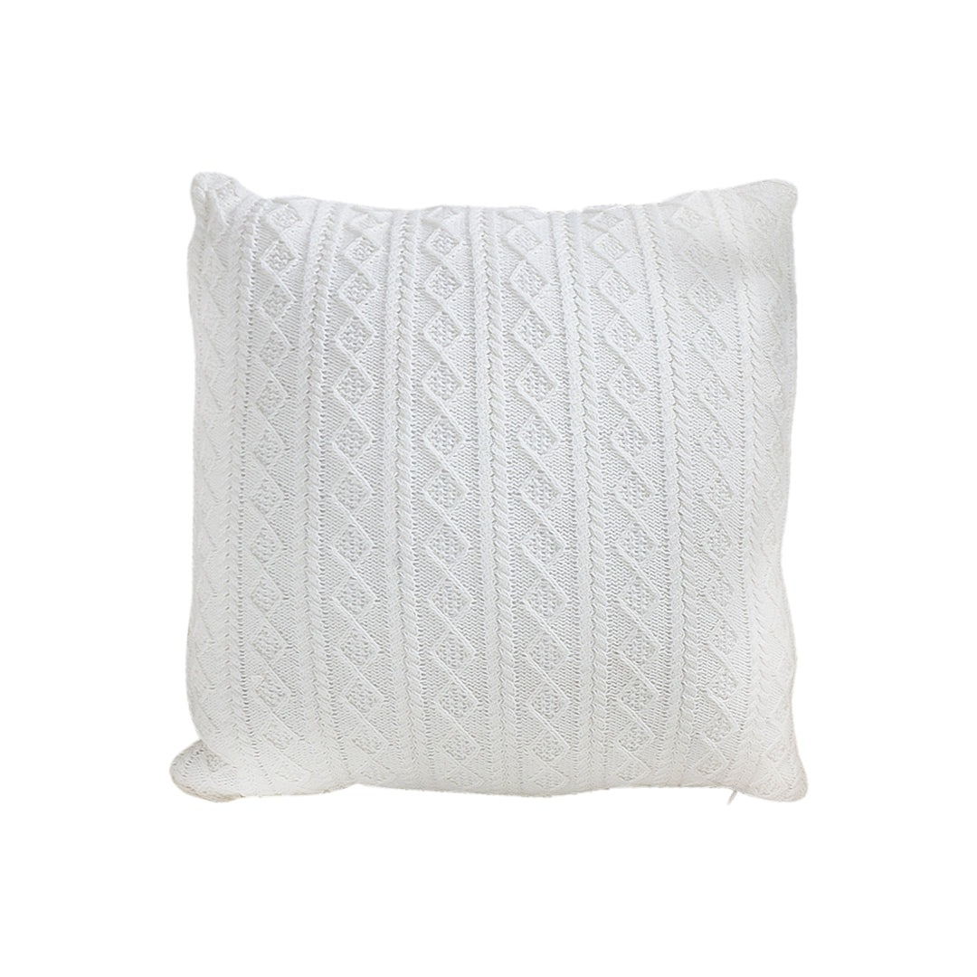 SOGA 45cm Cable Knit Pure Pillowcase