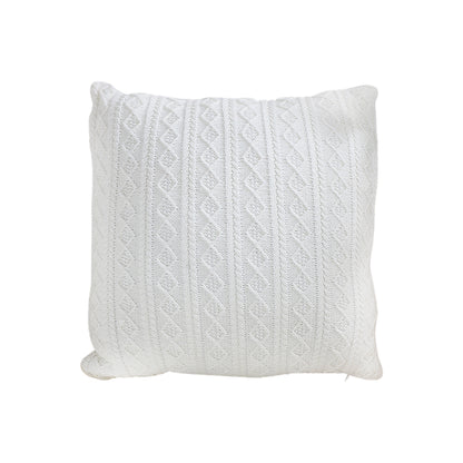 SOGA 45cm Cable Knit Pure Pillowcase