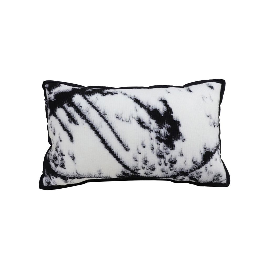 SOGA 30x50cm Black & White Leopard Throw Pillowcase