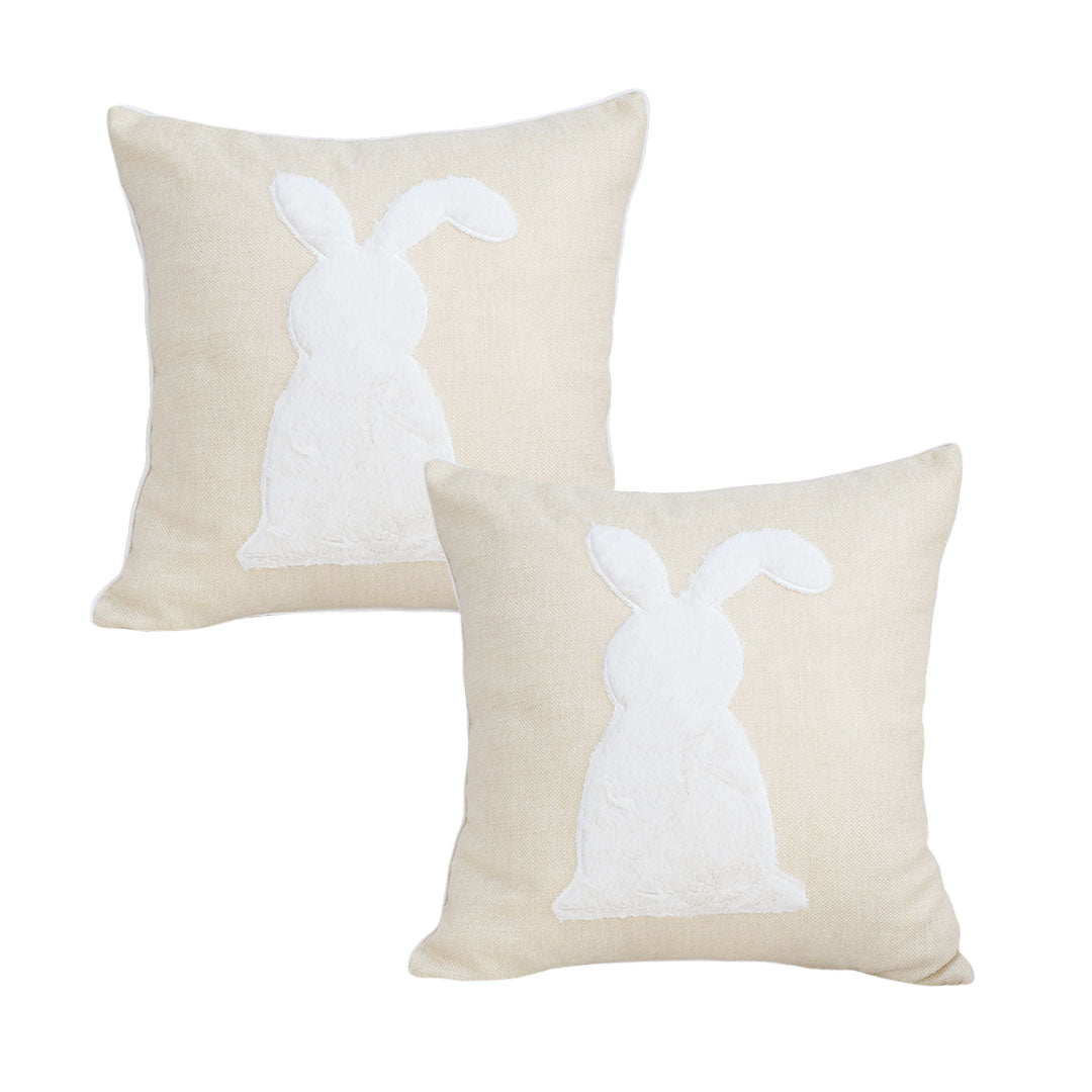 SOGA 2X 45cm Minimalist Bunny Silhouette Decorative Pillowcase