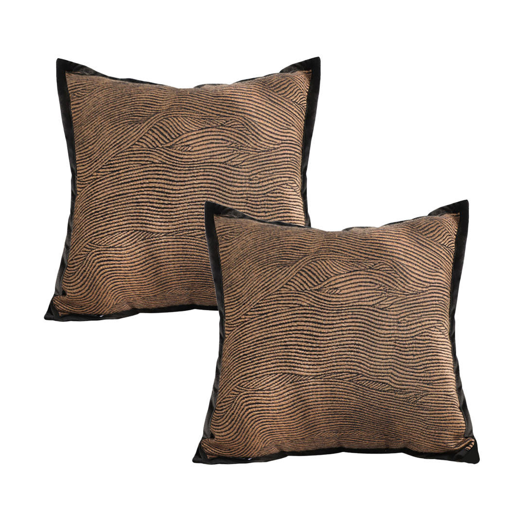 SOGA 2X 45cm Square Textured Wave Pillowcase – Modern Style & Cozy Accent Cover