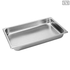 SOGA Gastronorm GN Pan Full Size 1/1 GN Pan 6.5cm Deep Stainless Steel Tray