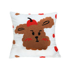 SOGA 45cm Sweet Cherry Bear Hug Decorative Pillowcase