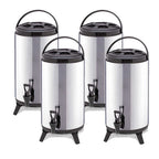 SOGA 4X 4.8 Gal Portable Insulated Cold/Heat Coffee Tea Beer Barrel Brew Pot With Dispenser