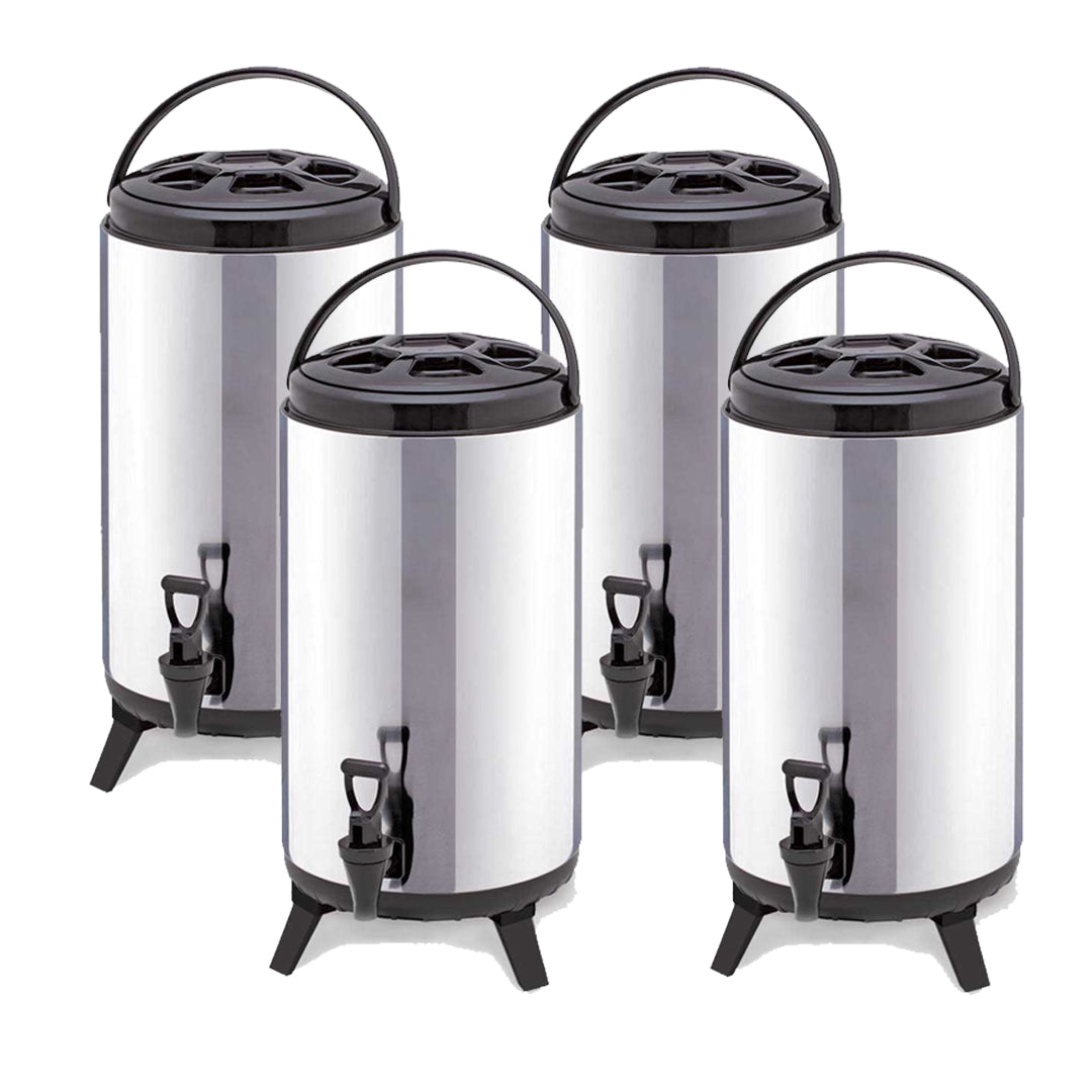 SOGA 4X 4.8 Gal Portable Insulated Cold/Heat Coffee Tea Beer Barrel Brew Pot With Dispenser