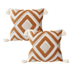 SOGA 2X 45cm Bold Diamond Geometry Pillowcases – Modern Geometric Decorative Cushion Covers for Sofa, Bed & Home Décor