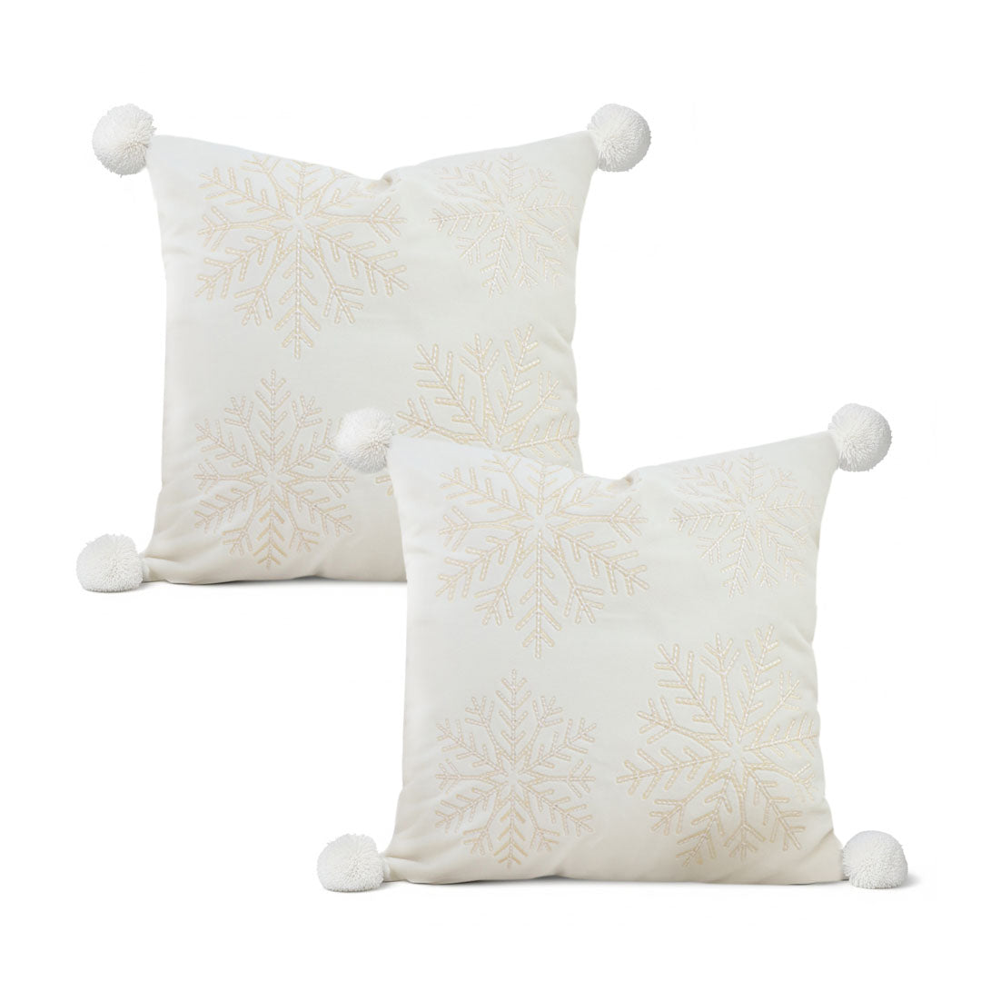 SOGA 2X 45cm Classic Cream Holiday Pillowcase